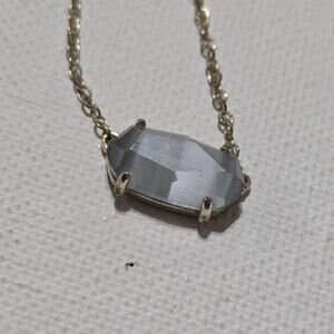 Kendra Scott Gold‎ and Slate Grey Cats Eye Necklace